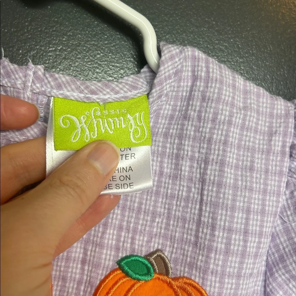 Classic Whimsy pumpkin tunic with leggings